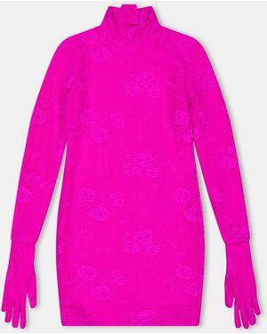 Balenciaga Asymmetric Wrap Dress - Pink