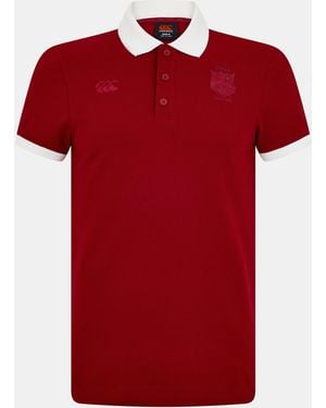 Canterbury British And Irish Lions Classic Polo 2025 Shirt - Red