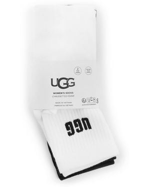UGG Quinlin Quarter Socks - White