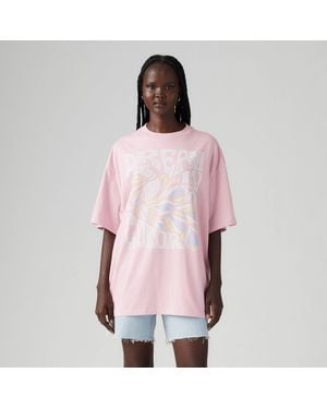 Levi's Graphic Short Stack Oversized T-Shirt - Pink
