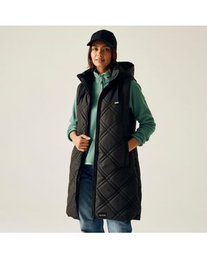 Regatta Rurietta Water-Repellent Hooded Gilet - Black