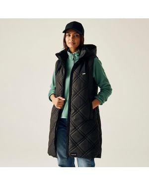 Regatta Rurietta Water-Repellent Hooded Gilet - Black