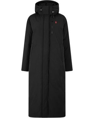 Polo Ralph Lauren Woven Full-Zip Long Puffer Jacket - Black