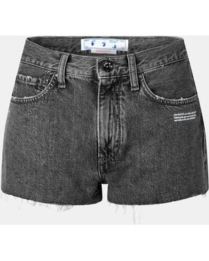Off-White c/o Virgil Abloh Denim Shorts - Grey