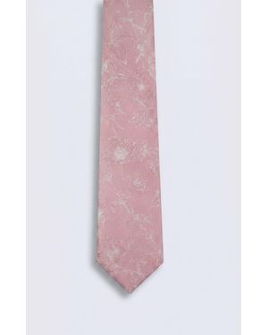 Twisted Tailor Jasper Floral Tie - Purple