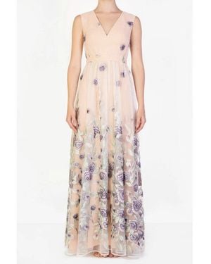 True Decadence V-Neck Sleeveless Maxi Gown - Pink
