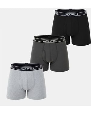 Jack Wills Jw Daundley Boxers 3 Pack - Black