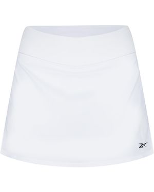 Reebok Workout Ready Vector Skirt Denim Short - White