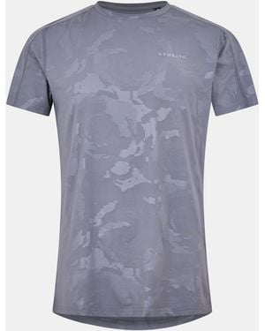 Gym King Debossed Camo Ss Tee - Blue
