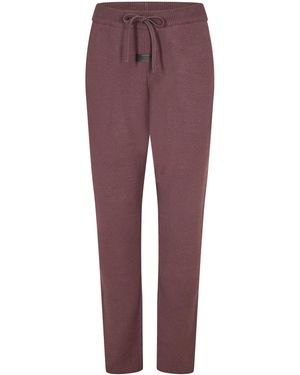 Fear Of God Lounge Trousers Open Hem Fleece Jogging Bottoms - Purple