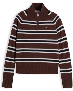 Tommy Hilfiger Tommy Wljsy 1/4 Knit Ld64 - Black