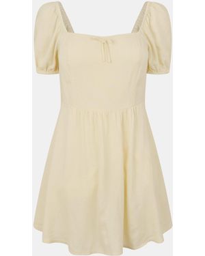 Jack Wills Ruched Mini Dress - Natural