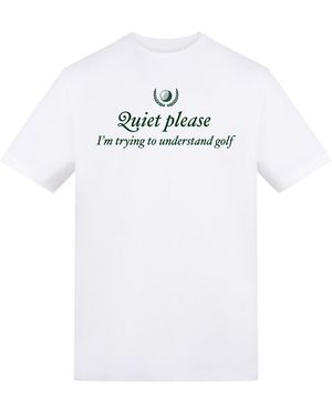 AWD Adults Printed Golf Tee - White