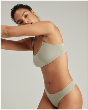 Nudea The Scoop Neck Bralette Second Skin Stretch - Brown