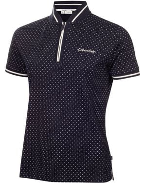 Calvin Klein Short Sleeve Performance Polo Shirt - Blue