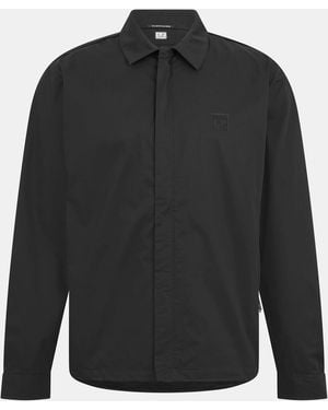 CP COMPANY METROPOLIS Metropolis Structured Technical Overshirt - Black