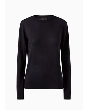 Emporio Armani Crew Neck Jumper - Black