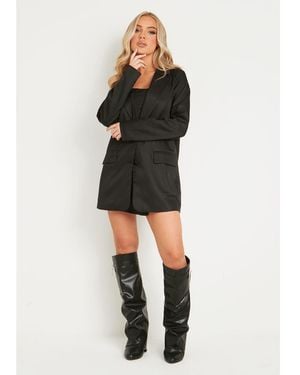 Missy Empire Oversized Blazer - Black