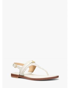 MICHAEL Michael Kors Mandy Flat Sandals - White