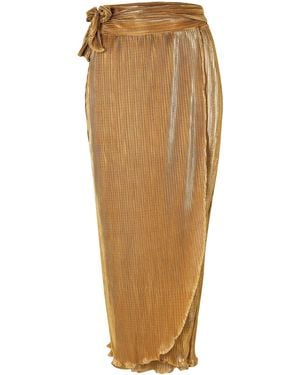 Never Fully Dressed Plisse Jaspre Skirt - Natural