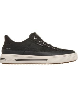 Skechers Arch Fit Arcade Slip-On Trainers - Black