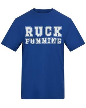 AWD Adults Printed Running Tee - Blue
