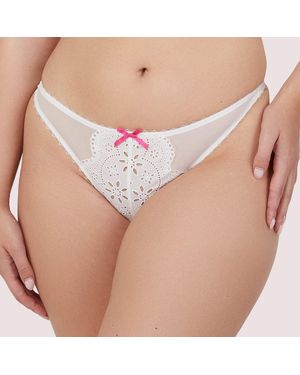 Playful Promises Camille Broderie Thong - Pink