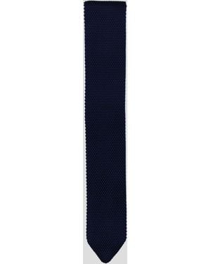 Twisted Tailor Jagger Knitted Tie - Blue