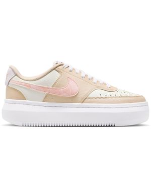 Nike Court Vision Alta Leather Trainers - Pink