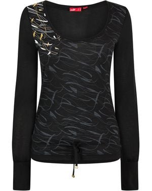 PUMA Ls Graphic Top - Black