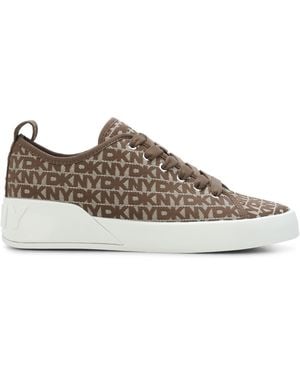 DKNY Mar Lace Up Trainers - Brown