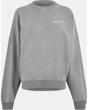 Jack Wills Jw Washed Crew Sweatshirt - Grey