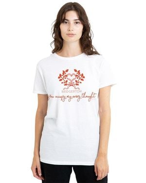 Bridgerton Occupy My Thoughts T Shirt - White