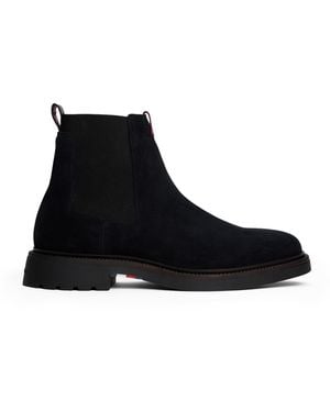 Tommy Hilfiger Suede Chelsea Boots - Black