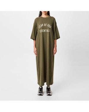 Fear Of God Tri Blend Three Quartersleeve Dress - Green