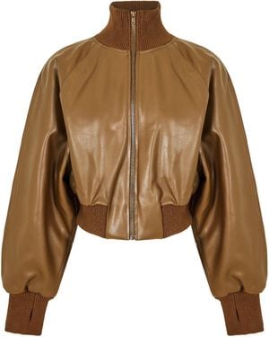 Norma Kamali Bomber Jacket - Brown
