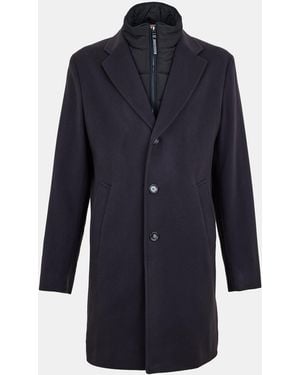 BOSS Hyde Bib Trench Coat - Blue