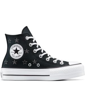 Converse Chuck Taylor All Star Lif Canvas High-Top Trainers - Black