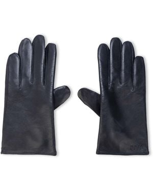 BOSS Gioli Leather Gloves - Blue
