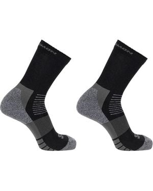 Salomon Merino Crew 2 Pack Walking Socks - Black