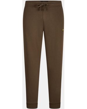 Lyle & Scott Skinny Cuff Sweat Trousers - Brown