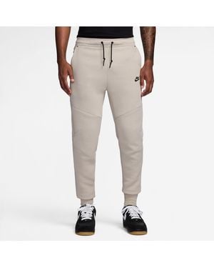 cream tech fleece pants