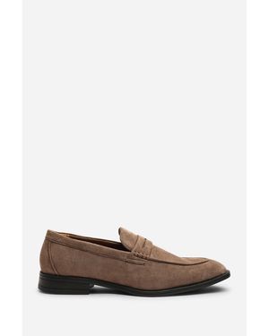 Where's That From Gavin Suede Slip On Penny Loafer - Brown