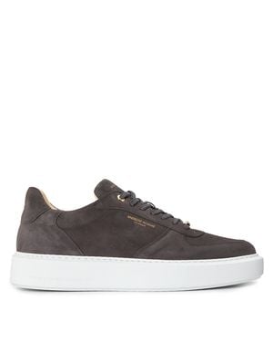 Android Homme Manhattan Suede Low-Top Trainers - Brown