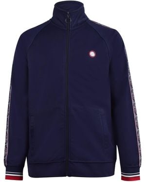 Pretty Green Eclipse Tape Tracksuit Top - Blue