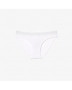 Lacoste Stretch Cotton Briefs - White