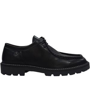 Deakins Kayo Leather Lace Up Derbies - Black
