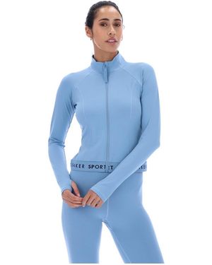 Ted Baker Marie Essentials Cropped Zip Up Jacket - Blue