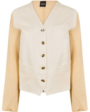 BOSS Jaleo Formal Jacket - Natural