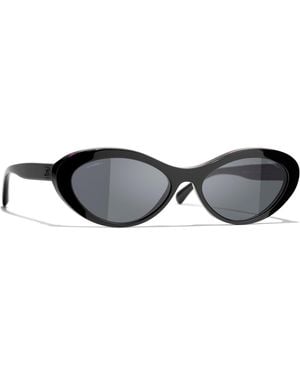 CHANEL F Narrow Cat Eye Sg - Grey